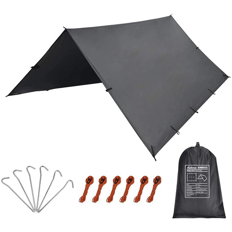 KALINCO 10X16.5FT Tent Tarp, Picnic Mat Camping Tarp Tent Hammock Tarp, pu Waterproof Camping tarp Tent Rain Fly Picnic Mat Survival Shelter Sunshade - Image 1